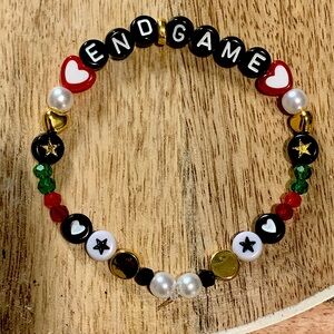 Taylor Swift Handmade Friendship Beaded Bracelet
“End Game”